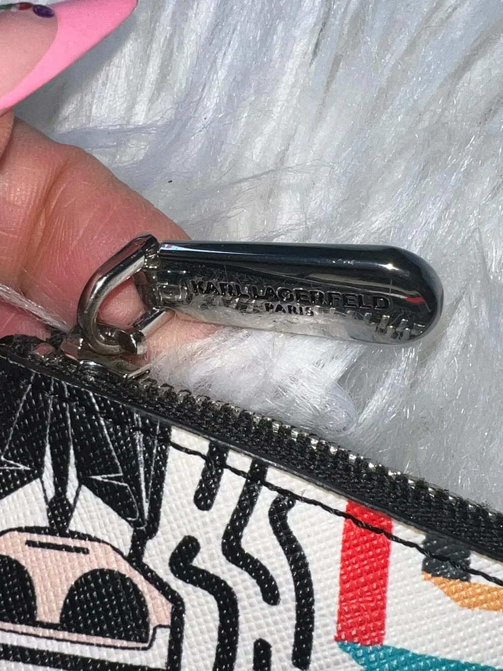 Karl Lagerfeld designer wristlet